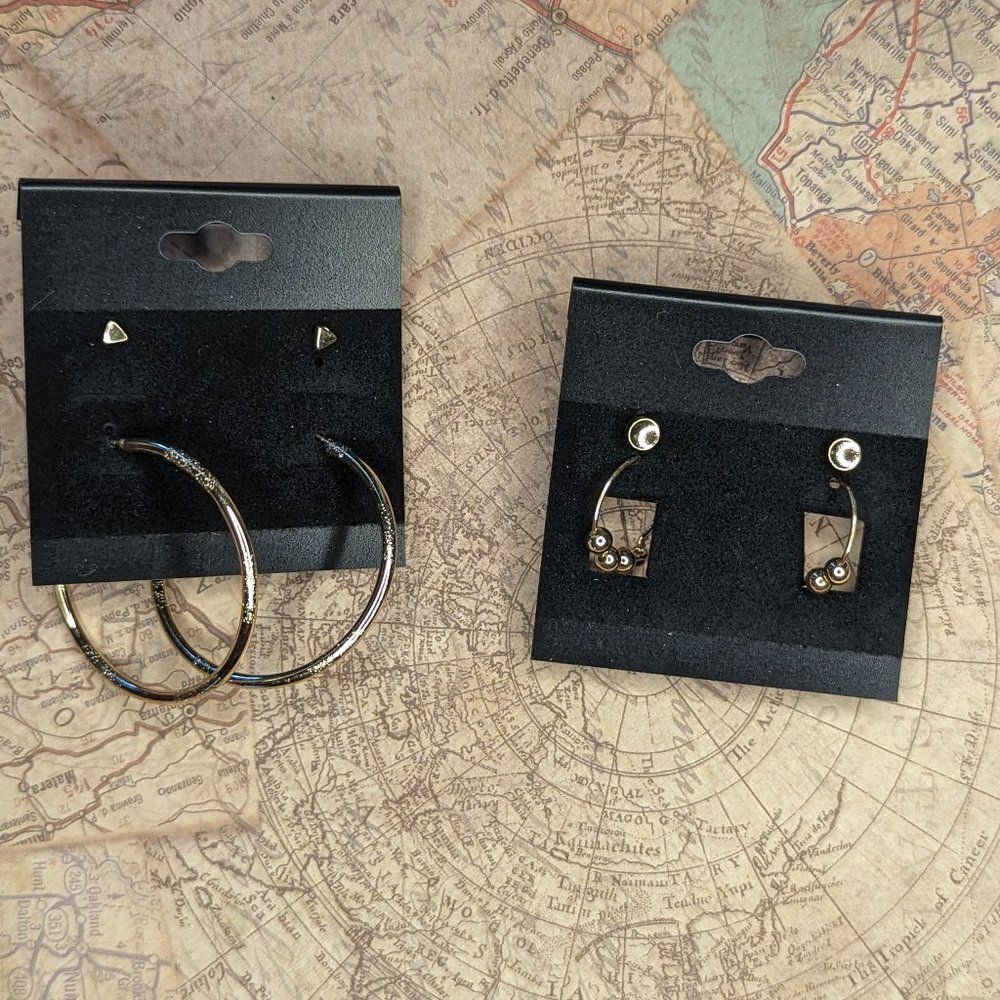 NWOT Torrid Gold-Tone Hoop & Stud Set